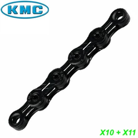 KMC Kette schwarz X10-SL DLC 10-G. 116 Gl 1/2 x 11/128 5.88 mm 244 gr