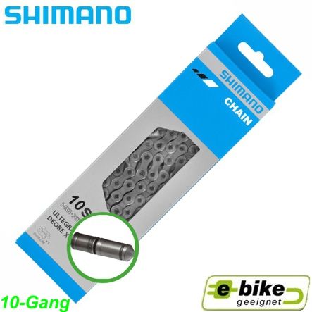 Shimano Kette E-Bike 10-G. CN-E6090 118 Glieder  Box Steps