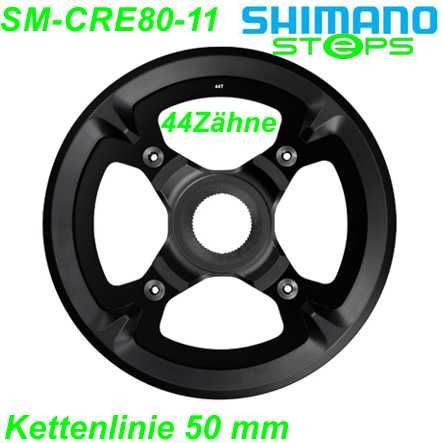 Shimano Steps Kettenblatt SM-CRE80-11 44 Zähne m. Aufnahme dopp HS Trekking Ø 104 mm