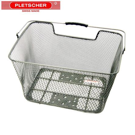 Pletscher Korb m/Bügel Pletscher mit 3-Punkte-Aufnahme silber (39x31x21)