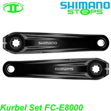 Shimano STEPS Kurbel Set FC-E8000 160 o/Kettenblatt schwarz