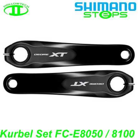 Shimano STEPS Kurbel Set FC-M8050 XT 165 o/Kettenblatt schwarz