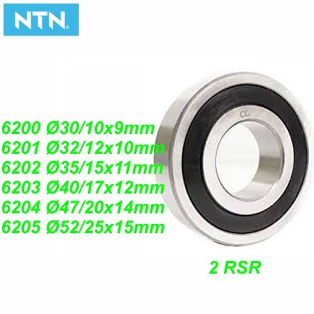 Mofa Kugellager Rillenkugellager 6200 2 RSR Ø 30/10x9 mm