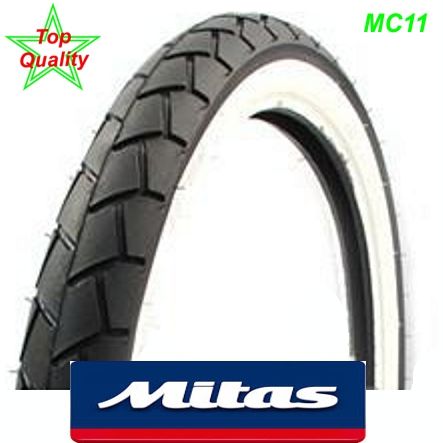 Mitas Mofa Pneu MC11 WW 17 x  2 1/4 39J TT Weisswand