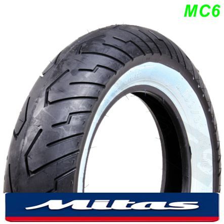 Roller Pneu Mitas MC6 100/90-10 56JWeisswand