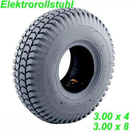 Elektrorollstuhl Pneu 3.00x8 grau C-248