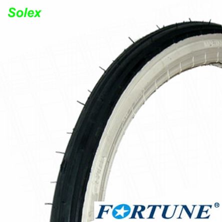 Fortune Mofa Pneu F-750 19 x 1 3/4 Solex Weisswand