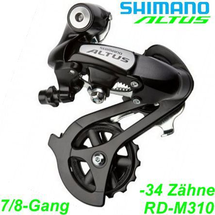 Shimano Wechsel 7/8-G. RD-M310 Altus Top-Nor. Direktmo. schwarz Box