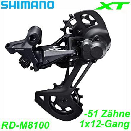 Shimano Wechsel 1x12-G. RD-M8100 SGS Deore XT Shadow bis 51 Zähne
