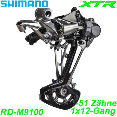 Shimano Wechsel 1x12-G. RD-M9100 SGS XTR Shadow bis 51 Zähne