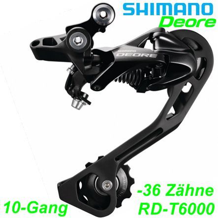 Shimano Wechsel 10-G. RD-T6000 Alivio SGS schwarz Top-Nor. Direktmont