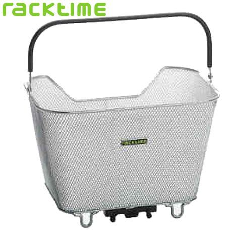 Racktime Einkaufskorb Bask-it silber  large 43x31x24.5 cm inkl verstellbarem Snap-it