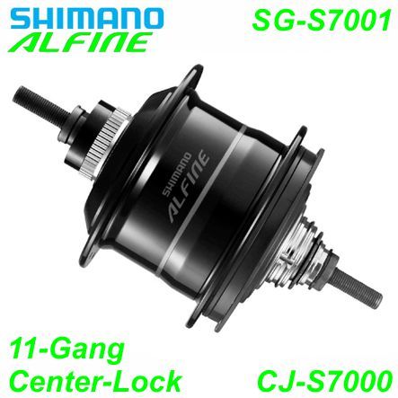 Shimano Getriebenabe Alfine 11-G. SG-C7001 36-L Center-Lock schwarz 135/187 mm