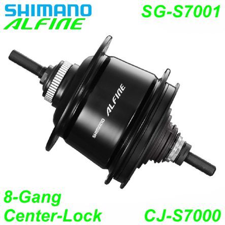 Shimano Getriebenabe Alfine 8-G. SG-C7001 32-L Center-Lock schwarz 135/187 mm