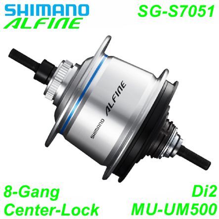 Shimano Getriebenabe Alfine 8-G. SG-C7051 32-L Center-Lock silber 135/187 mm