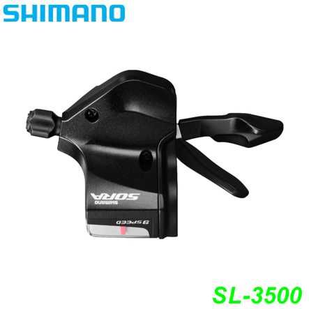 Schalthebel SL-3500 rechts Sora 9-Gang Restbesand Anzeige Rapid Fire gerade Lenker silber