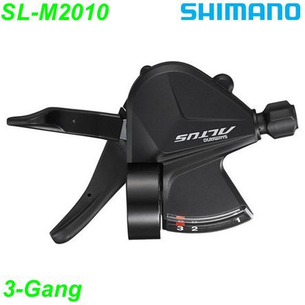 Shimano Schalthebel SL-M2010 links 3-Gang Altus mit Kabel schwarz Box