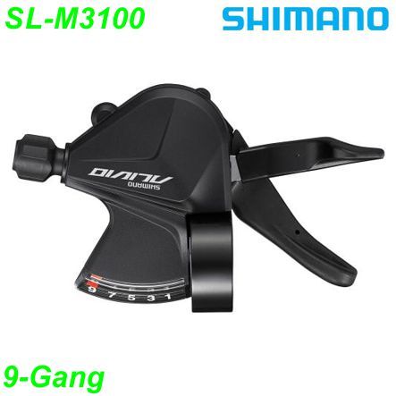 Shimano Schalthebel SL-M3100 rechts 9-Gang Alivio Rapidfire Box