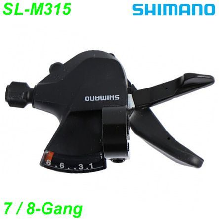 Shimano Schalthebel SL-M315 rechts 7-Gang Rapidfire mit Inoxkabel Box