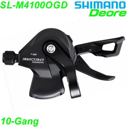 Shimano Schalthebel SL-M4100 rechts 10-Gang m/Ganganzeige Rapidfire Plus Box
