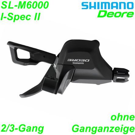 Shimano Schalthebel SL-M6000-ILB links 2/3-G. Deore Rapidfire Bremshebel-Montage