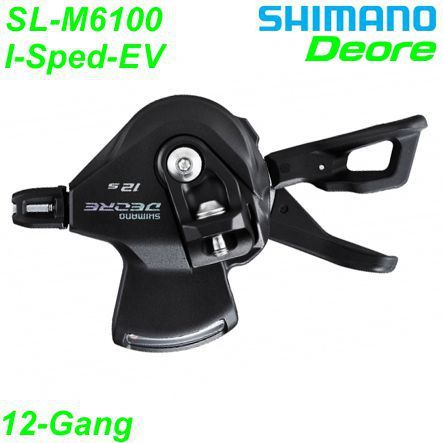 Shimano Schalthebel SL-M6100 I-Spec-EV rechts 12-G. Deore m/Ganganzeige Rapidfire Box