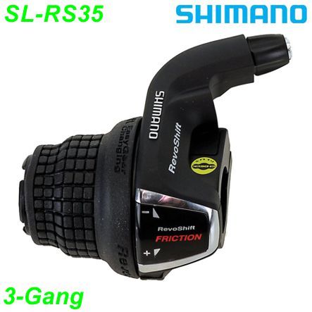 Shimano Schalthebel SL-RS35 links 3-Gang Tourney Revo-Shift Ganganzeige Box