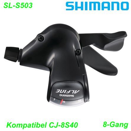 Schalthebel SL-S503 Alfine CJ-8S20 rechts 8-Gang RF schwarz Kabel 1700mm