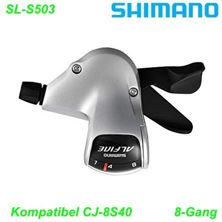 Schalthebel SL-S503 Alfine CJ-8S20 rechts 8-Gang RF silber Kabel 1700mm