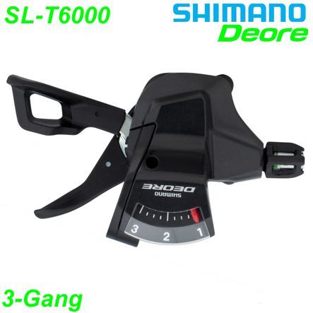 Shimano Schalthebel SL-T6000 links 3-Gang Deore Rapidfire Plus