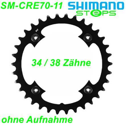 Shimano Steps Kettenblatt SM-CRE70-11 34 Zähne o/HS o/Aufnahme schwarz