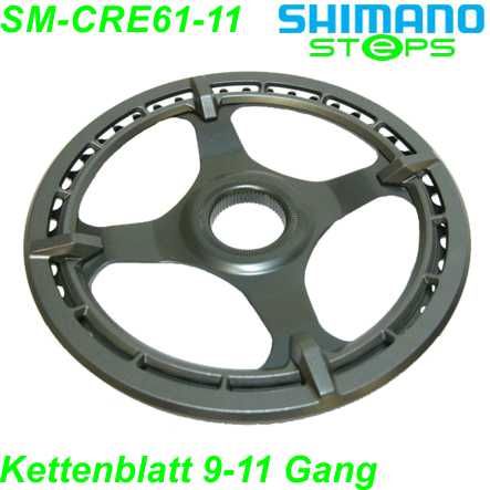 Shimano Steps Kettenblatt SM-CRE61-E 38 Zähne einfach Kettenschutz schwarz