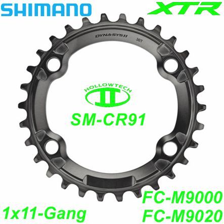 Shimano Kettenblatt SM-CRM91 XTR 32 Zähne FC-M9000/FC-M9020
