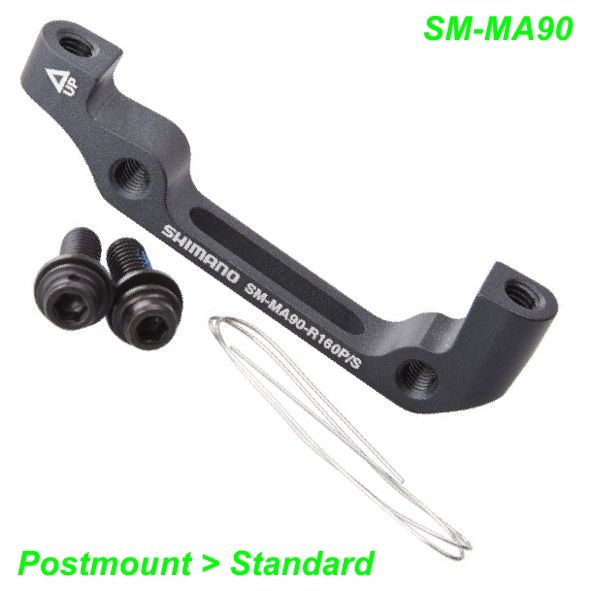 Shimano Adapter SM-MA90 Postmount/Standard Ø 140 mm hinten m/Schrauben