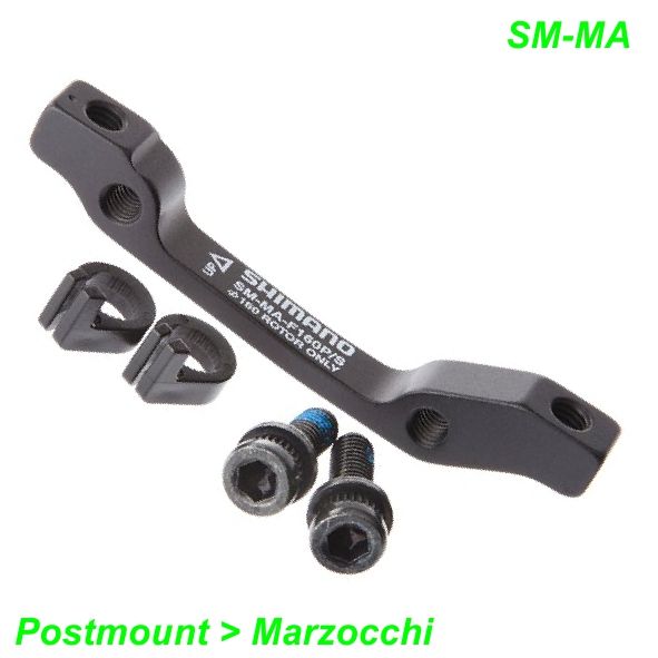 Shimano Adapter Postmount/Marzocchi Ø 160 mm vorne m/Schrauben