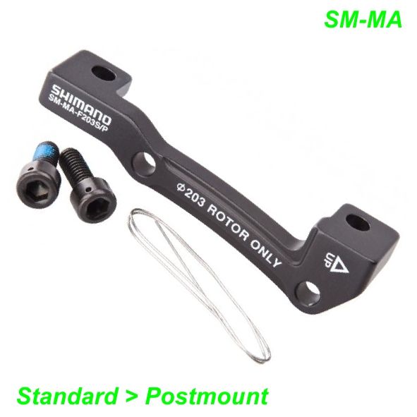 Shimano Adapter Standard/Postmount Ø 180 mm vorne m/Schrauben