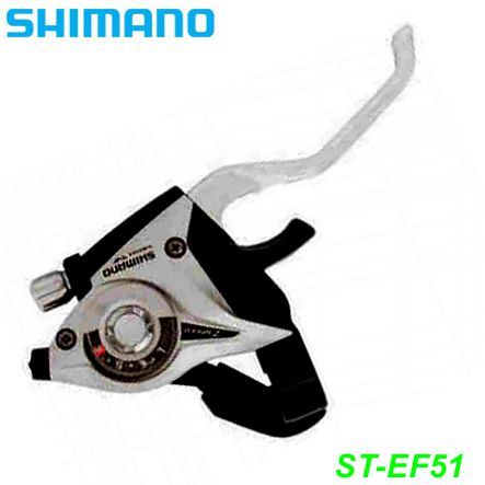 Shimano Brems-/Schalthebel ST-EF51 rechts 8-G Restbestand V-Brake 2-F silber Box