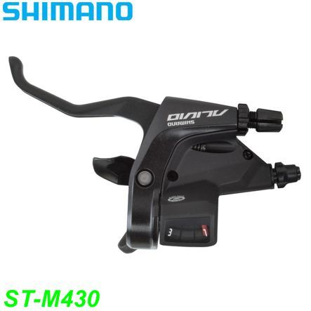 Shimano Brems-/Schalthebel ST-M430 links 3-G. Alivio Restbestand Anzeige schwarz