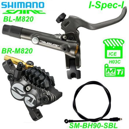 Shimano Scheibenbremsset BR-M820 Saint hinten BL-M820 Postmount o/Disc 1.7 m Metall