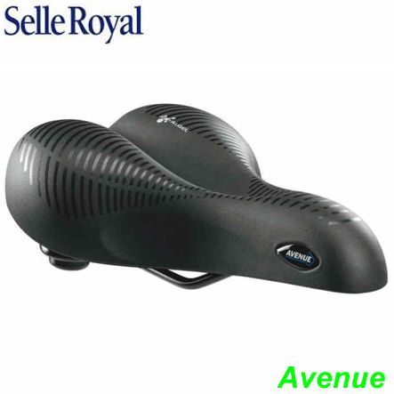 Selle Royal Sattel 60° Avenue Gel Elastomerfederung Damen schwarz