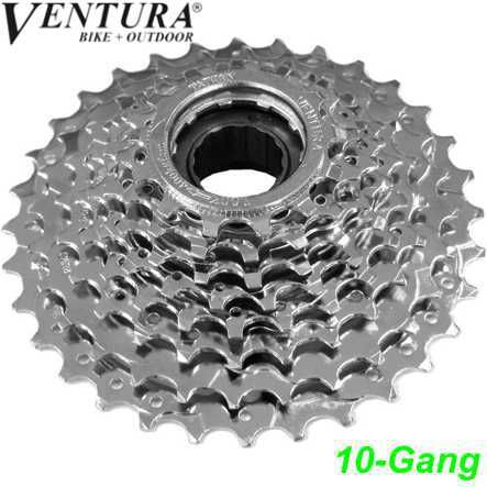 Ventura Freilauf Kassette 10-G. 11-34 Zähne AMF Shimano kompatibel silber
