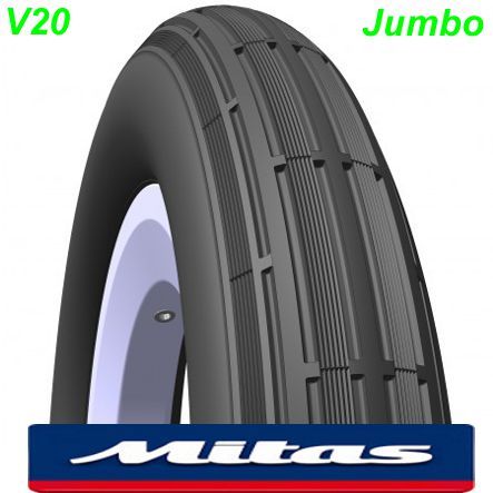 Mitas Pneu 12 1/2x2 1/4 (62-203) schwarz V20 Jumbo Kinderwagen Anhänger