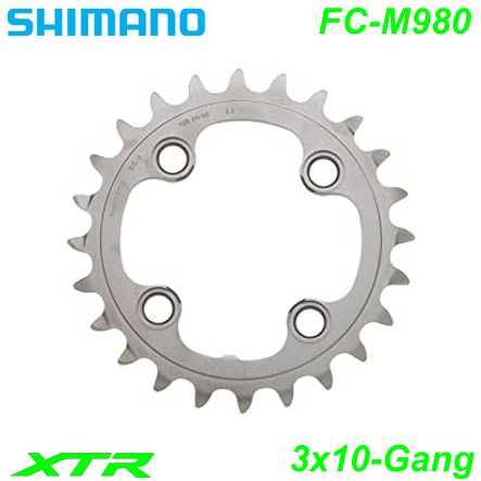 Shimano Kettenblatt 2x10-G. FC-M980 26 Z. Ø 64 XTR silber Y1LR26000