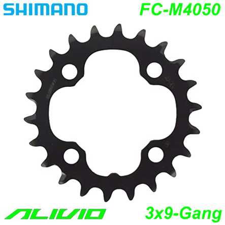 Shimano Kettenblatt 3x9-G. FC-M4050 22 Z Ø 64 schwarz Alivio Y1PK22000
