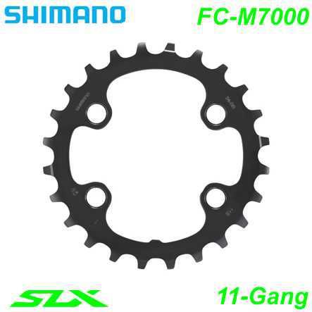 Shimano Kettenblatt 2x11-G FC-M7000 BB XT 24 Z. schwarz Ø 64 Y1VG24000