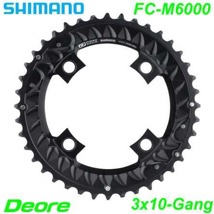 Shimano Kettenblatt 3x10-G. FC-M6000 40 Z. Ø 96 Y1WC98020
