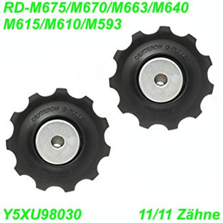 Shimano Führungs- und Spannrolle Set RD-M593 11 Zähne Y5XU98030