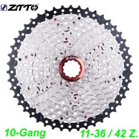 Kassette ZTTO 10-G 11-36 Zähne silber CS Shimano kompatibel