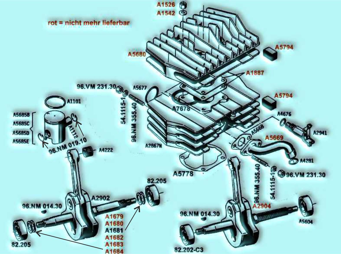 Ersatzteile Motor Sachs 503 AB-CH