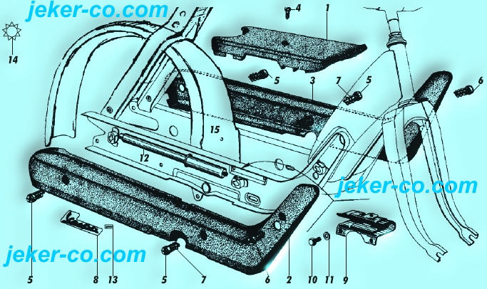 Piaggio Ciao PX bis 1999 Seitenschützer Seitenverschalung Kettenschützer Verschluss Federn Trittbrett Halter Ersatzteile